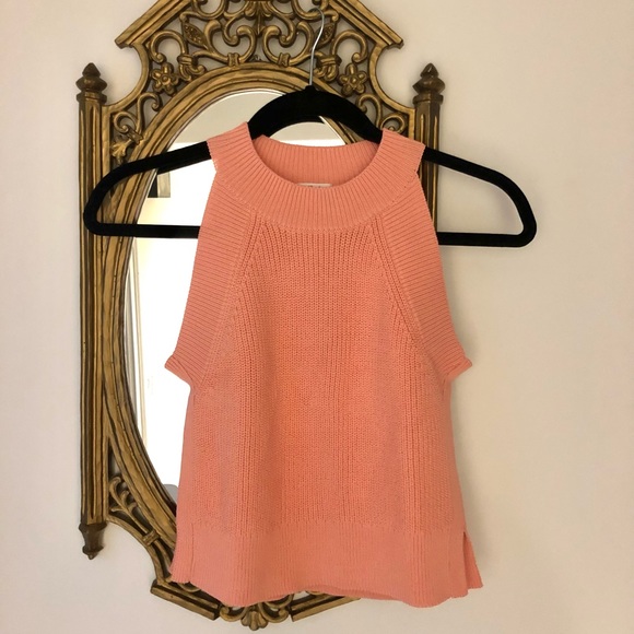 Aritzia Wilfred Coral Halter Tank - Picture 3 of 9